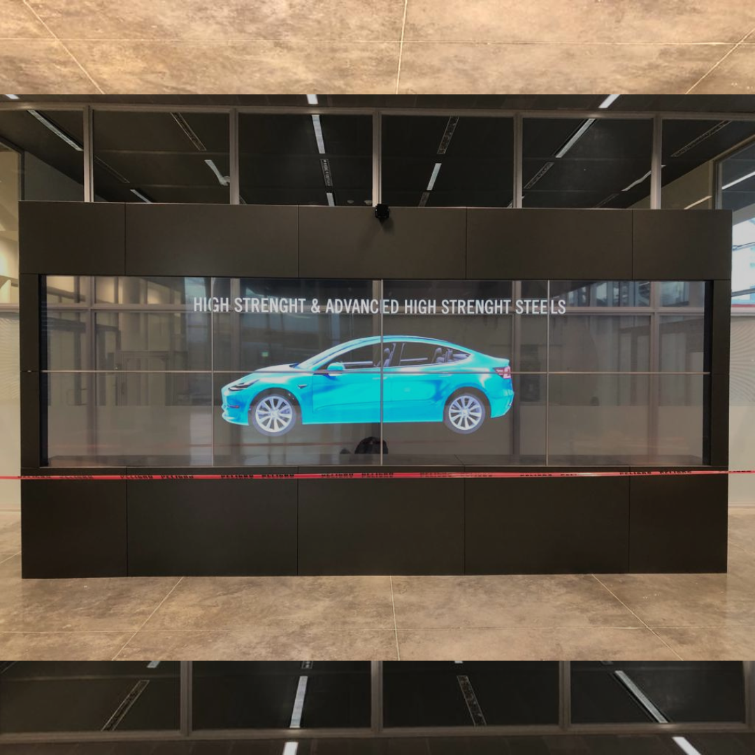Videowall OLED transparente